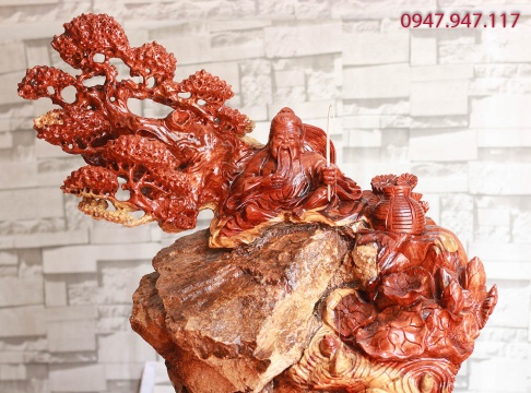 Ông vọng câu cá - Hương ôm đá - 58x67x30